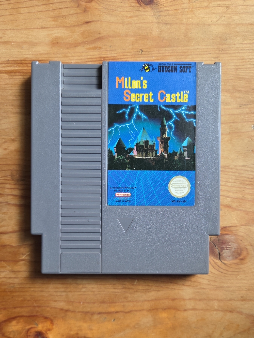 Milon's Secret Castle Hudson Soft Authentic Nintendo NES Cartridge TESTED